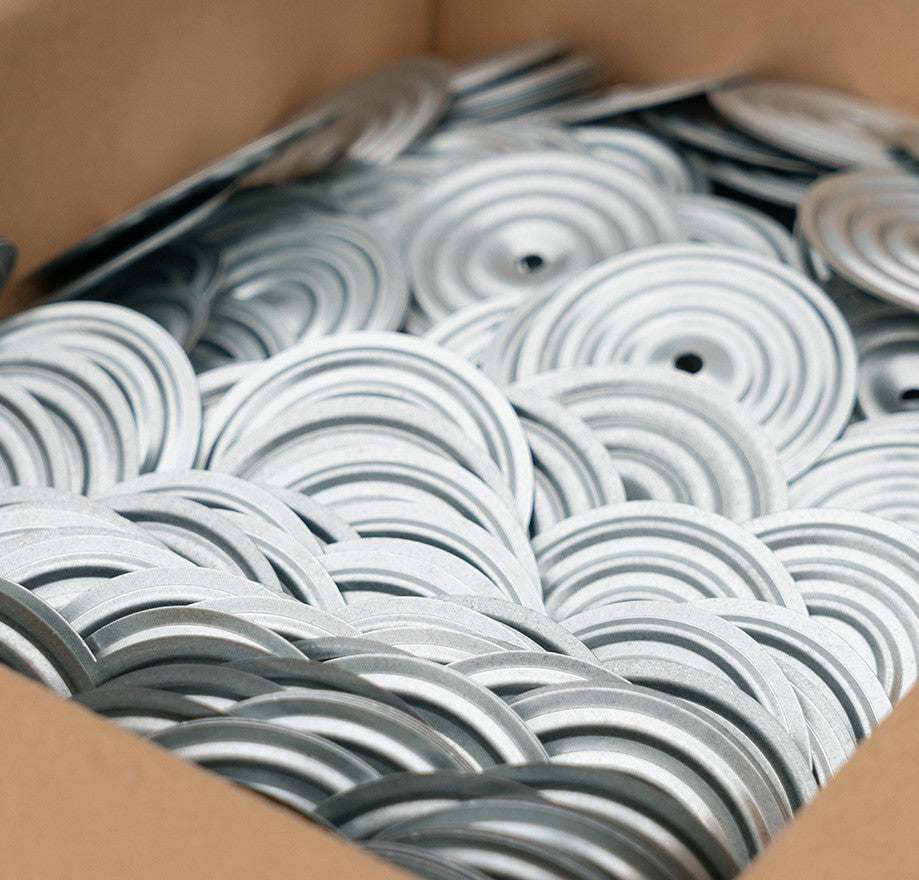 Dakplaatjes 70 mm verzinkt 0.7 mm 100 stuks